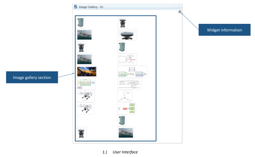 Extension UI - image gallery section, widget information